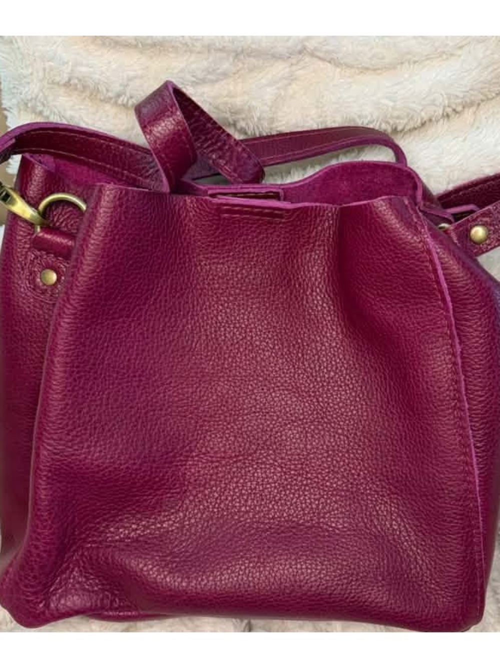 Portland Leather Goods Butterfly Bucket Bag